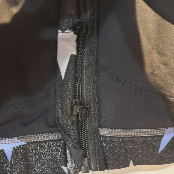 Torrid Active Zip Front Sports Bra Shine Star Print 0 - Picture 7 of 8
